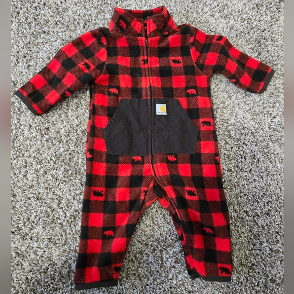 Carhartt Infant Long Sleeve Printed Zip-Front Coverall  - Picture 1 of 3